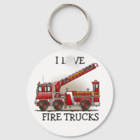 Hook and Ladder Fire Truck Keychain ILFT