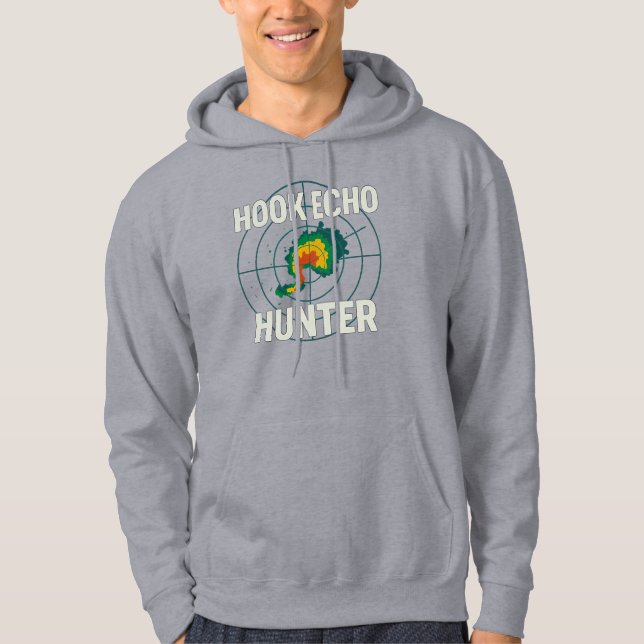 Hook Echo Hunter | Storm Chaser Radar Weather Hoodie (Front)