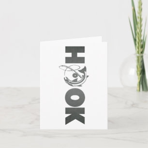 Hook Fishing Fishy Fisherman Funny Fishing Lover C Card