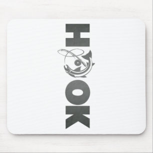 Hook Fishing Fishy Fisherman Funny Fishing Lover C Mouse Pad