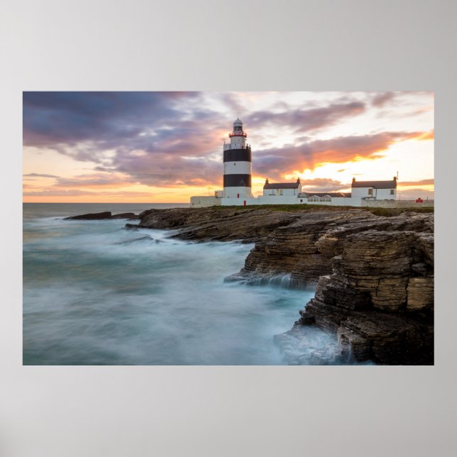 Hook Lighthouse, Hook Head, Ireland Poster (Front)