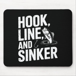 Hook Line And Sinker Fun For Fishing Enthusiasts Mouse Pad