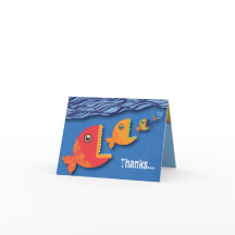 Hook, Line & Stinker Thank You Card