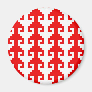 "Hook" magnet - red/white