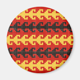 "Hook" magnet - red/yellow/black