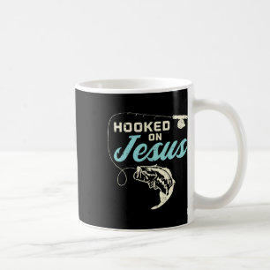 Hook On Jesus Byss Fishing Christian Religious God Coffee Mug