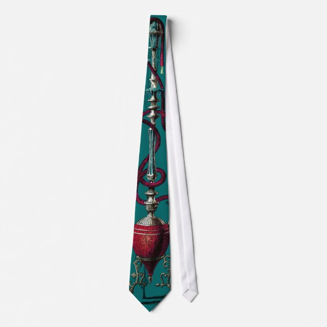 Hookah exclusive designer mens gift tie (Front)
