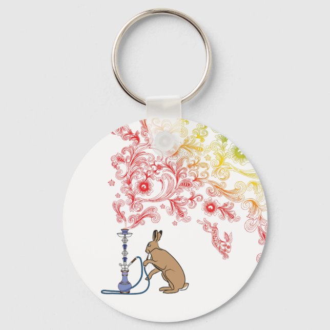 HOOKAH HARE KEY RING (Front)