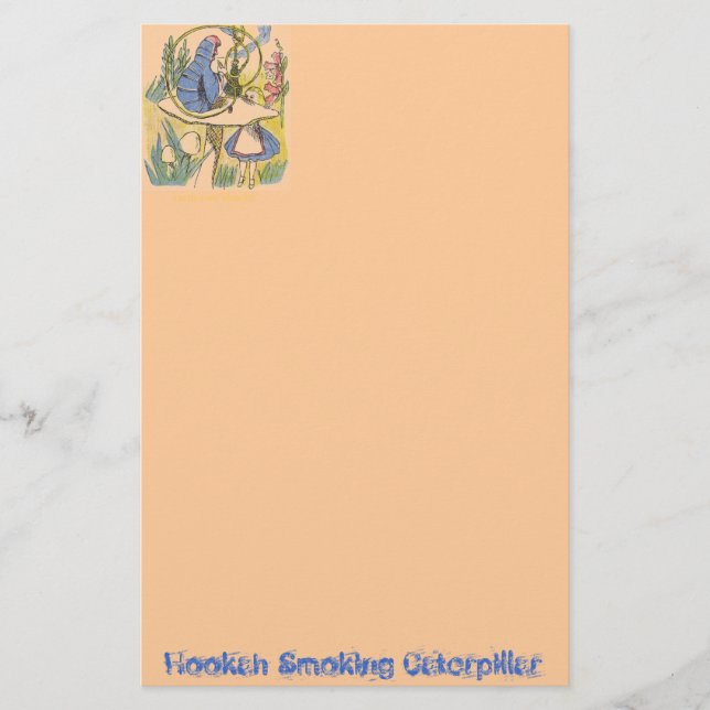 Hookah Smoking Caterpillar Stationery (Front)