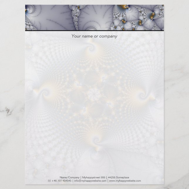 Hooked And Netted - Fractal Customised Letterhead (Front)