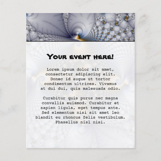 Hooked And Netted - Fractal Flyer (Front)