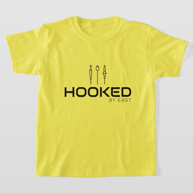 Hooked By East Fishing Shirt - YELLOW (Laydown)