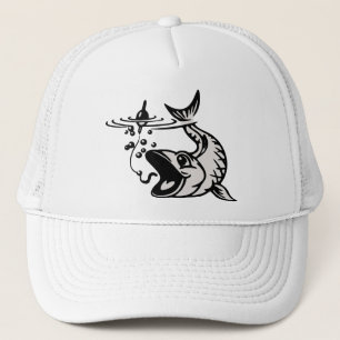 HOOKED fishing trucker hat