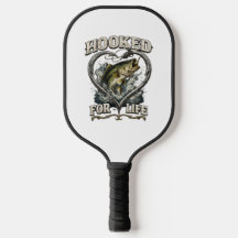 Hooked for Life Bass Fishing Heart