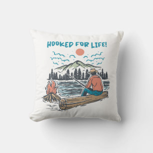 Hooked for Life Cushion