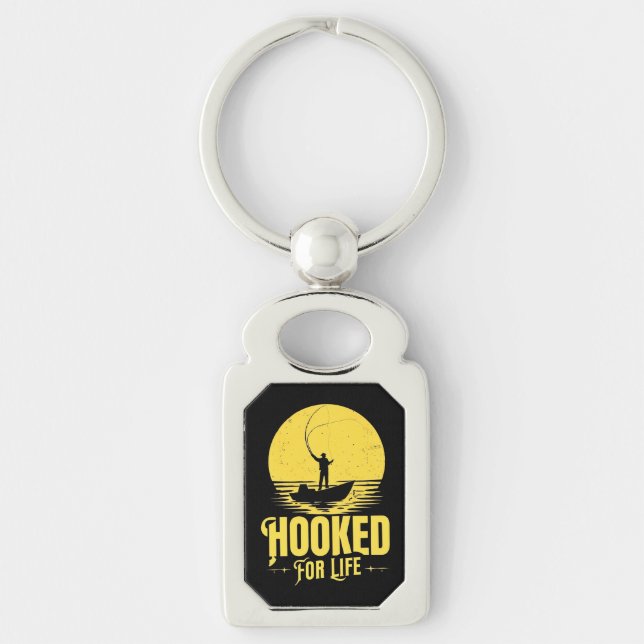 Hooked for Life. Key Ring (Front)