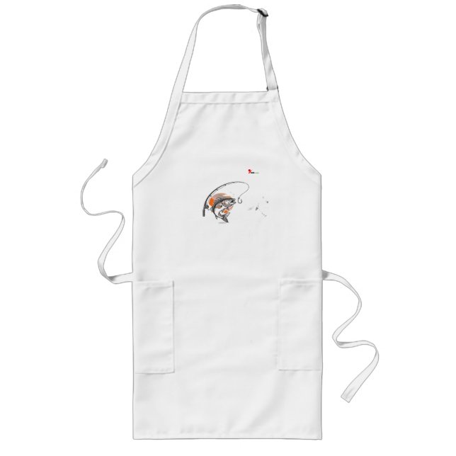 Hooked for Life Long Apron (Front)