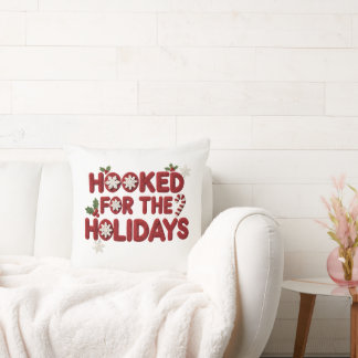 Hooked for the Holidays Crochet Christmas Cushion