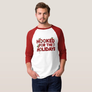 Hooked for the Holidays Crochet Christmas T-Shirt