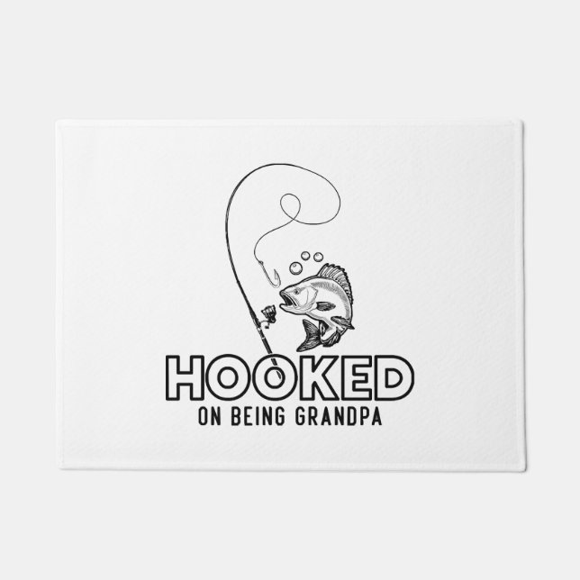 Hooked On Being A Grandpa Doormat (Front)