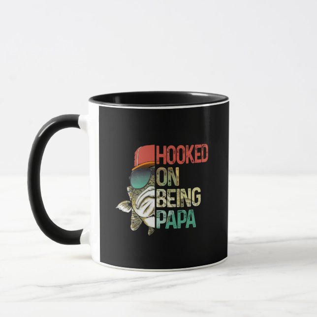Hooked On Being Papa Mug (Left)