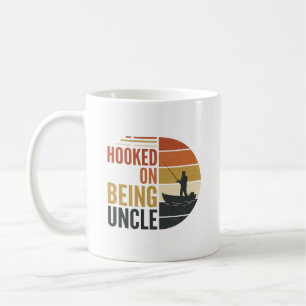 Hooked On Being Uncle Fishing Vintage Graphic_1 Coffee Mug