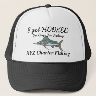 hooked on fishing cap