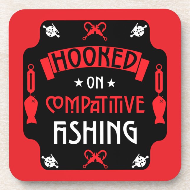 Hooked On Fishing Coaster (Front)