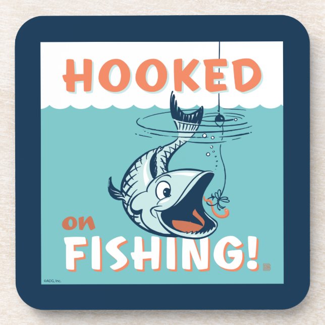 Hooked on Fishing Coaster (Front)