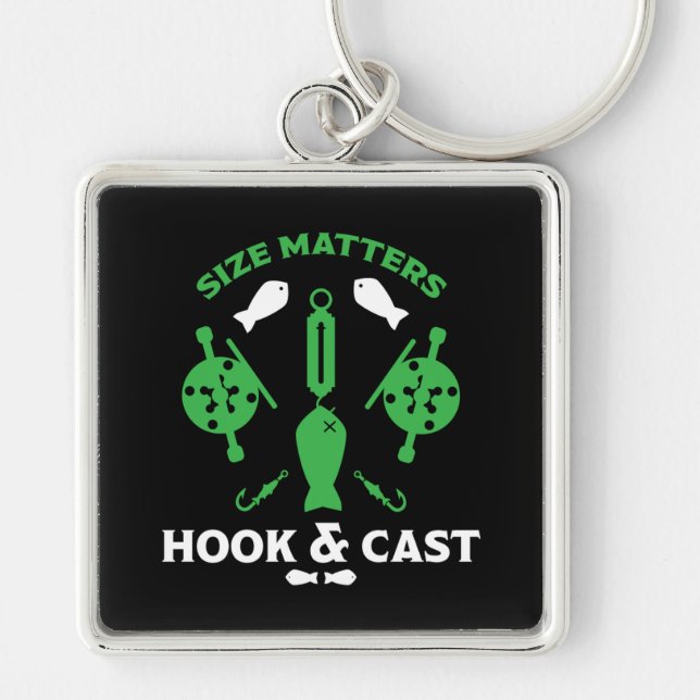 Hooked On Fishing Key Ring (Front)