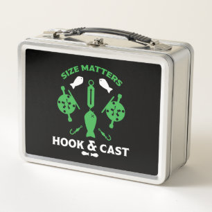 Hooked On Fishing Metal Lunch Box