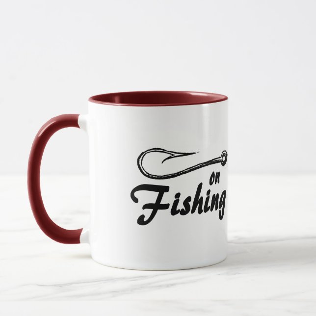 Hooked on Fishing Mug (Left)