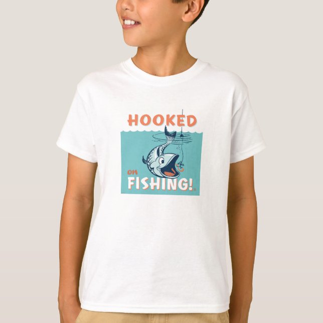 Hooked on Fishing T-Shirt (Front)