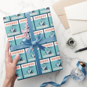 Hooked on Fishing Wrapping Paper