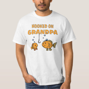 Hooked on Grandpa (fish) T-Shirt