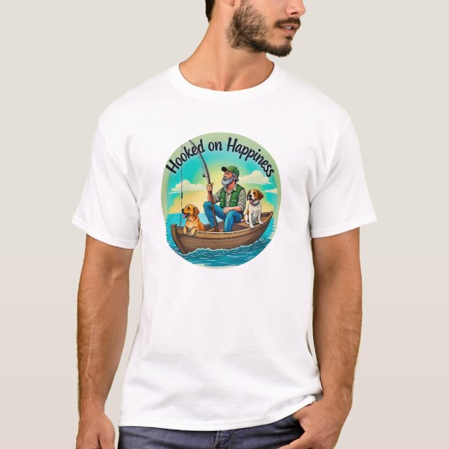Hooked on Happiness T-Shirt (Front)