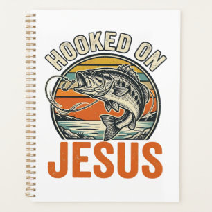Hooked On Jesus Vintage Bass Fishing Faith Planner