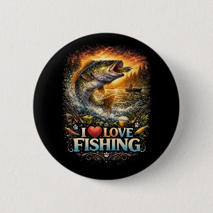 Hooked on the Horizon 6 Cm Round Badge