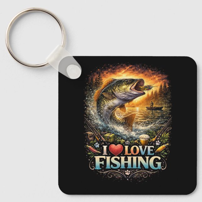 Hooked on the Horizon Key Ring (Front)