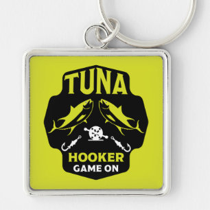Hooked On Tuna Fishing Key Ring