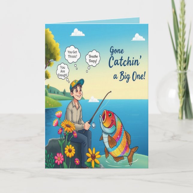 Hooked on You Birthday Card (Front)