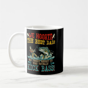 Hooked The Best Dad Fathers Day Fishing Lover Coffee Mug
