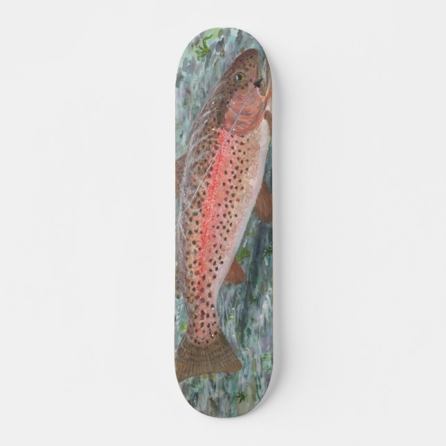 Hooked Trout Skateboard (Front)