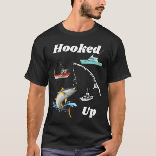 Hooked Up Deep Sea Fishing T-Shirt