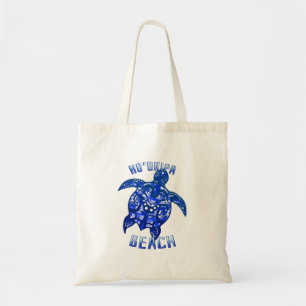 Ho'okipa Beach Hawaii Vacation Tribal Turtle Tote Bag