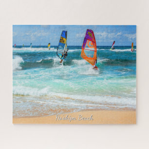 Ho'okipa Beach wind surfers Jigsaw Puzzle