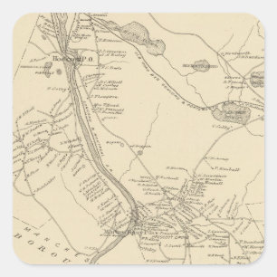 Hooksett, Merrimack Co Square Sticker