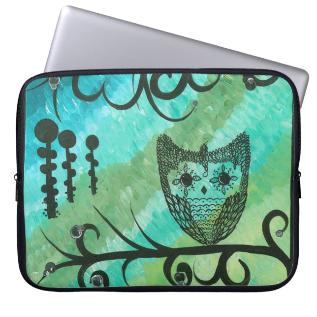 Hoolandia (c) 2013 - Owl Laptop Sleeve (Front)