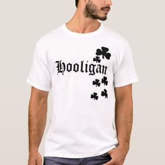 Hooligan Black Shamrocks T-Shirt