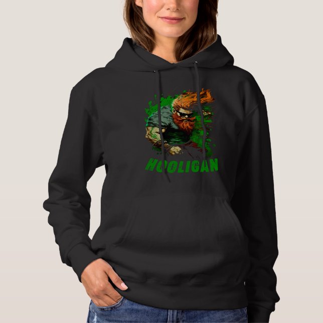 Hooligan Irish Leprechaun Hoodie (Front)